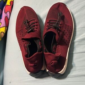 Women's Burgundy Athletic Shoes